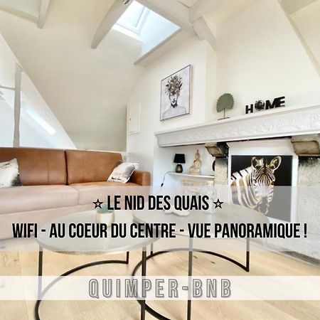 Le Nid Des Quais - Vue Panoramique Au Coeur De La Ville - Wifi - Entree Autonome Кемпер Экстерьер фото