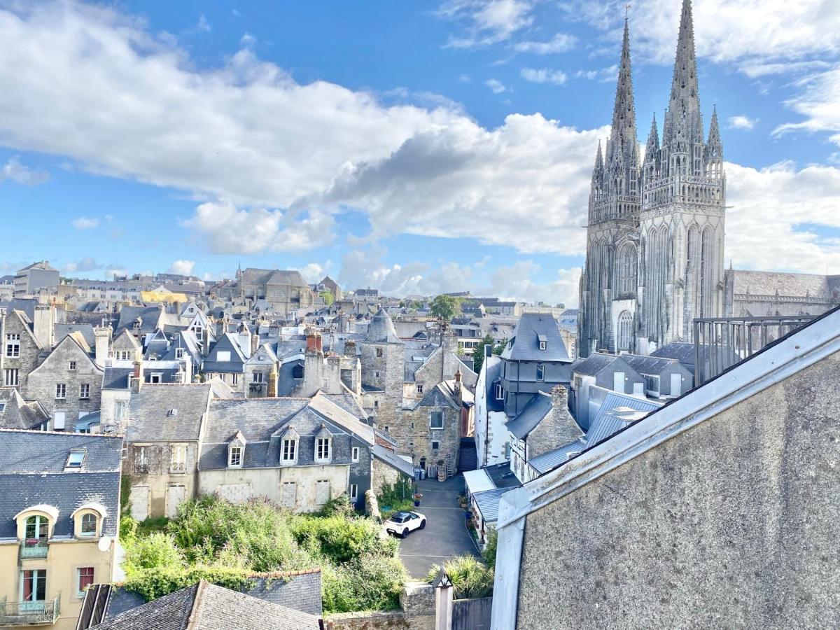 Le Nid Des Quais - Vue Panoramique Au Coeur De La Ville - Wifi - Entree Autonome Кемпер Экстерьер фото