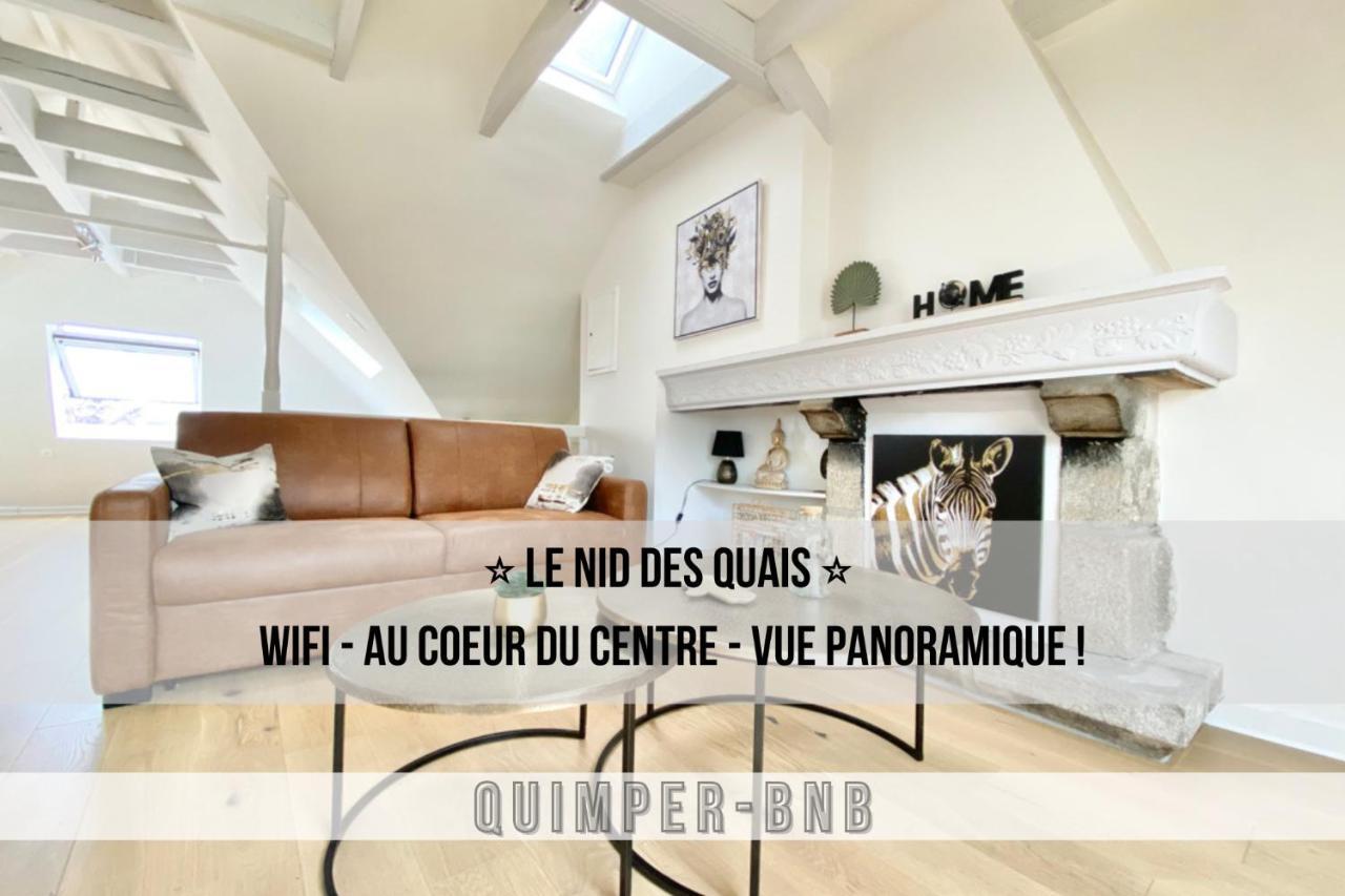 Le Nid Des Quais - Vue Panoramique Au Coeur De La Ville - Wifi - Entree Autonome Кемпер Экстерьер фото